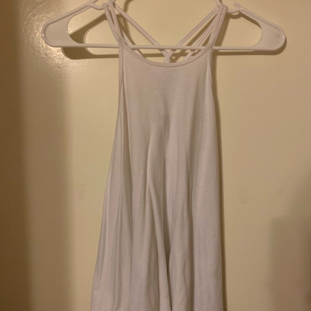 White Halter Top Tank Top.